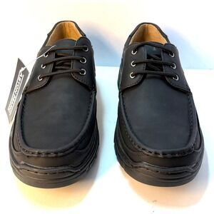 Aston Marc Men's Lace-Up Comfort Casual Shoes Black Size 11M NWT/BOX
